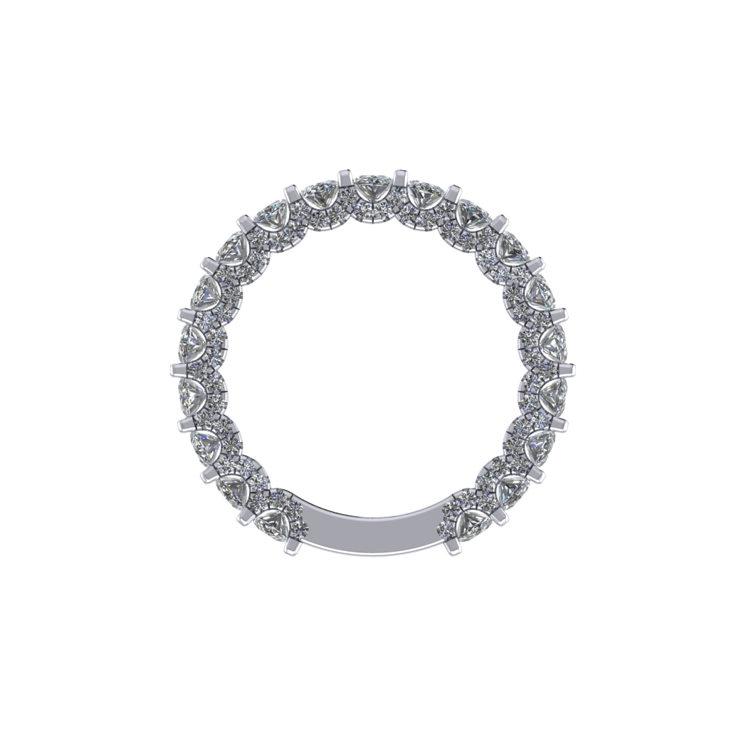 Celine matching wedding band       5MM Oval Brilliant U-Pave Luna