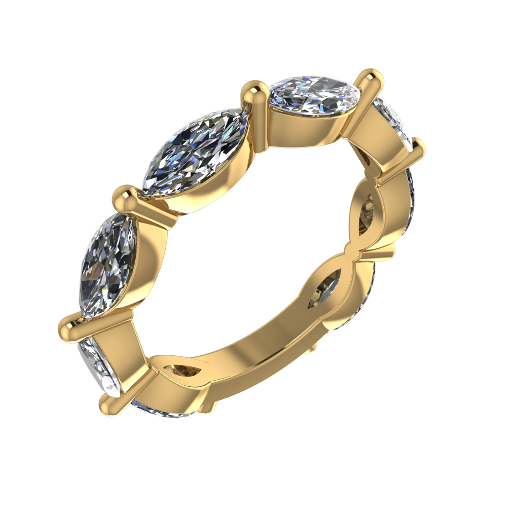 The Marquise Wedding Band