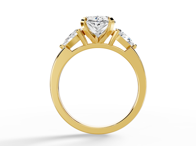 Pear 3 Stone Design
