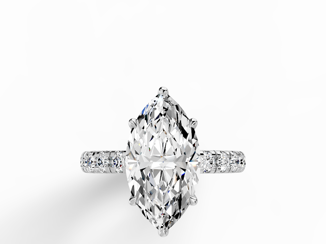 Marquise Hidden Halo Thin Series 2.00MM