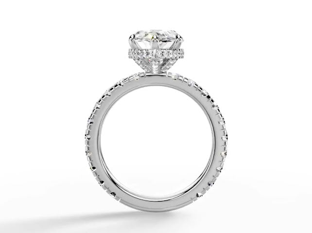 Marquise Hidden Halo Thin Series 2.00MM