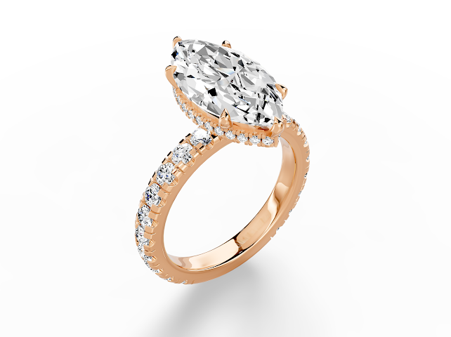 Marquise Hidden Halo Thin Series 2.00MM