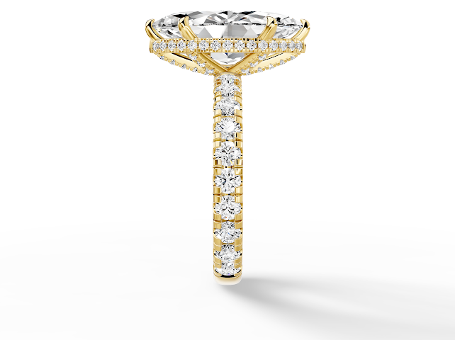 Marquise Hidden Halo Thin Series 2.00MM