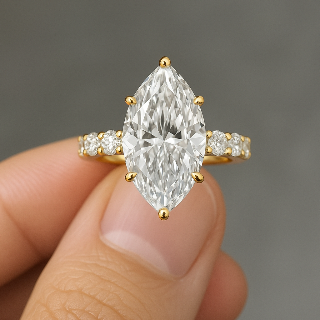 Marquise Hidden Halo Thin Series 2.00MM