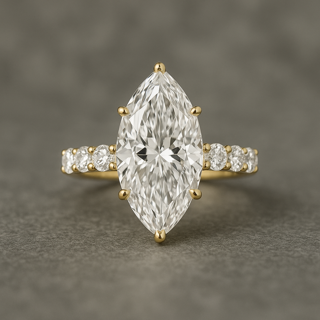 Marquise Hidden Halo Thin Series 2.00MM