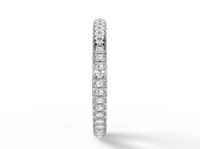 3D Pave Wedding Band