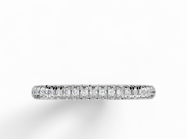 3D Pave Wedding Band