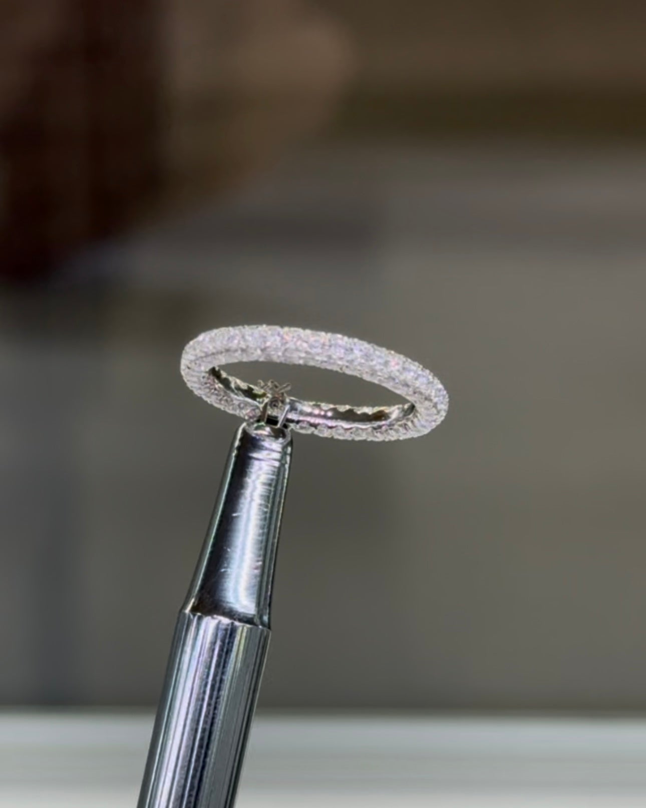 3D Pave Wedding Band