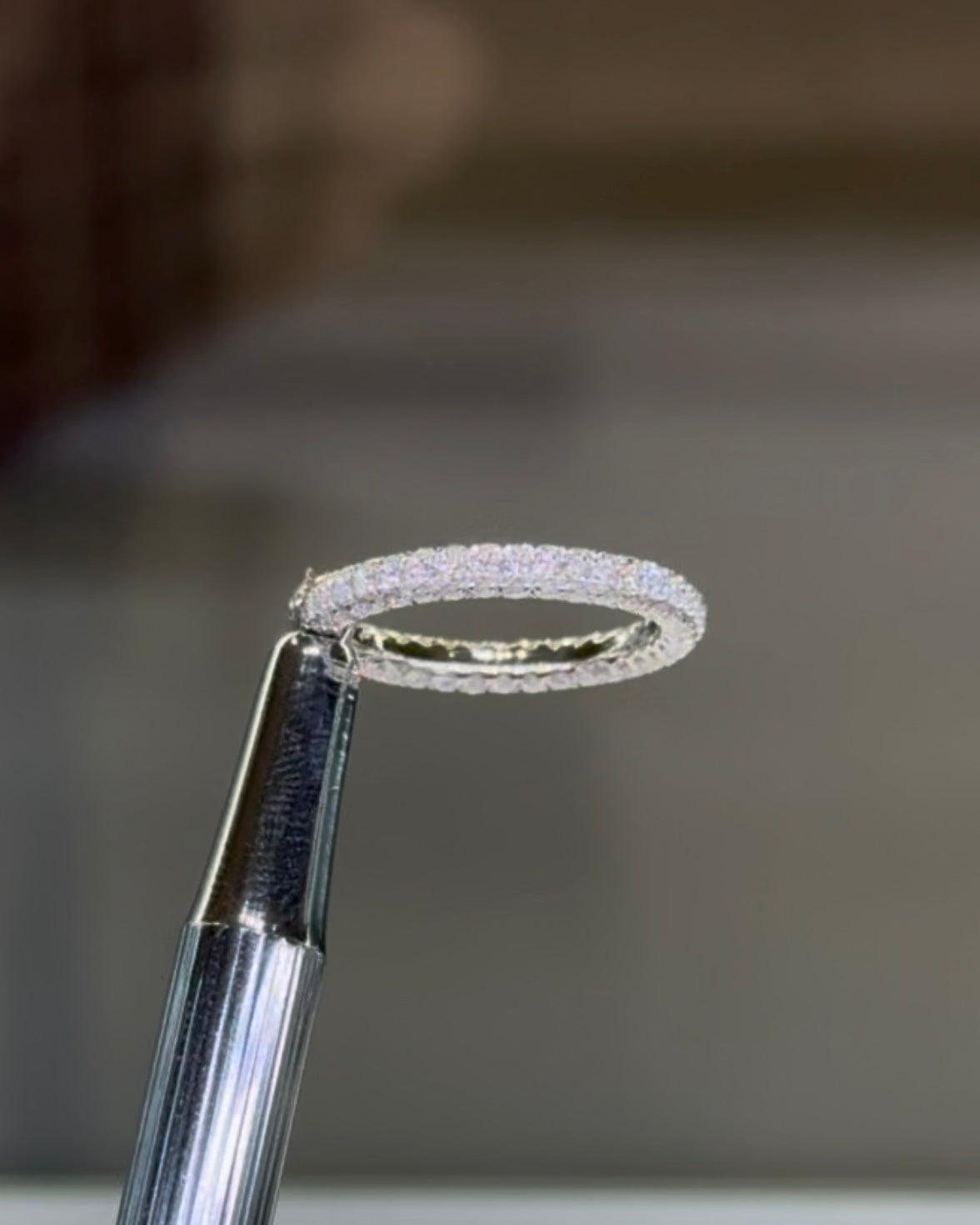 3D Pave Wedding Band