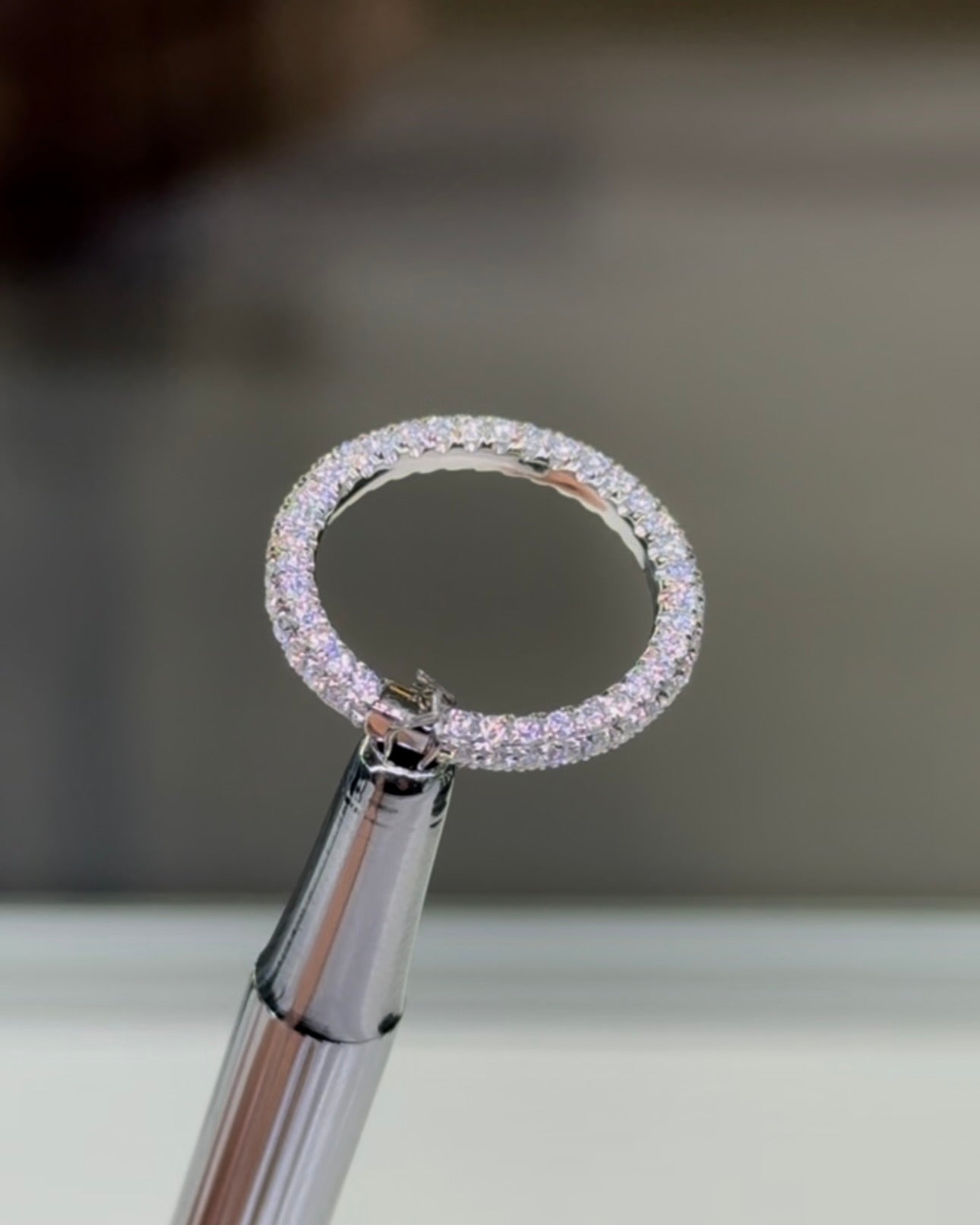 3D Pave Wedding Band