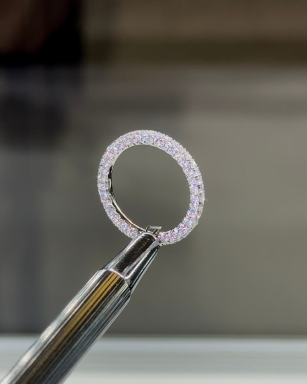 3D Pave Wedding Band