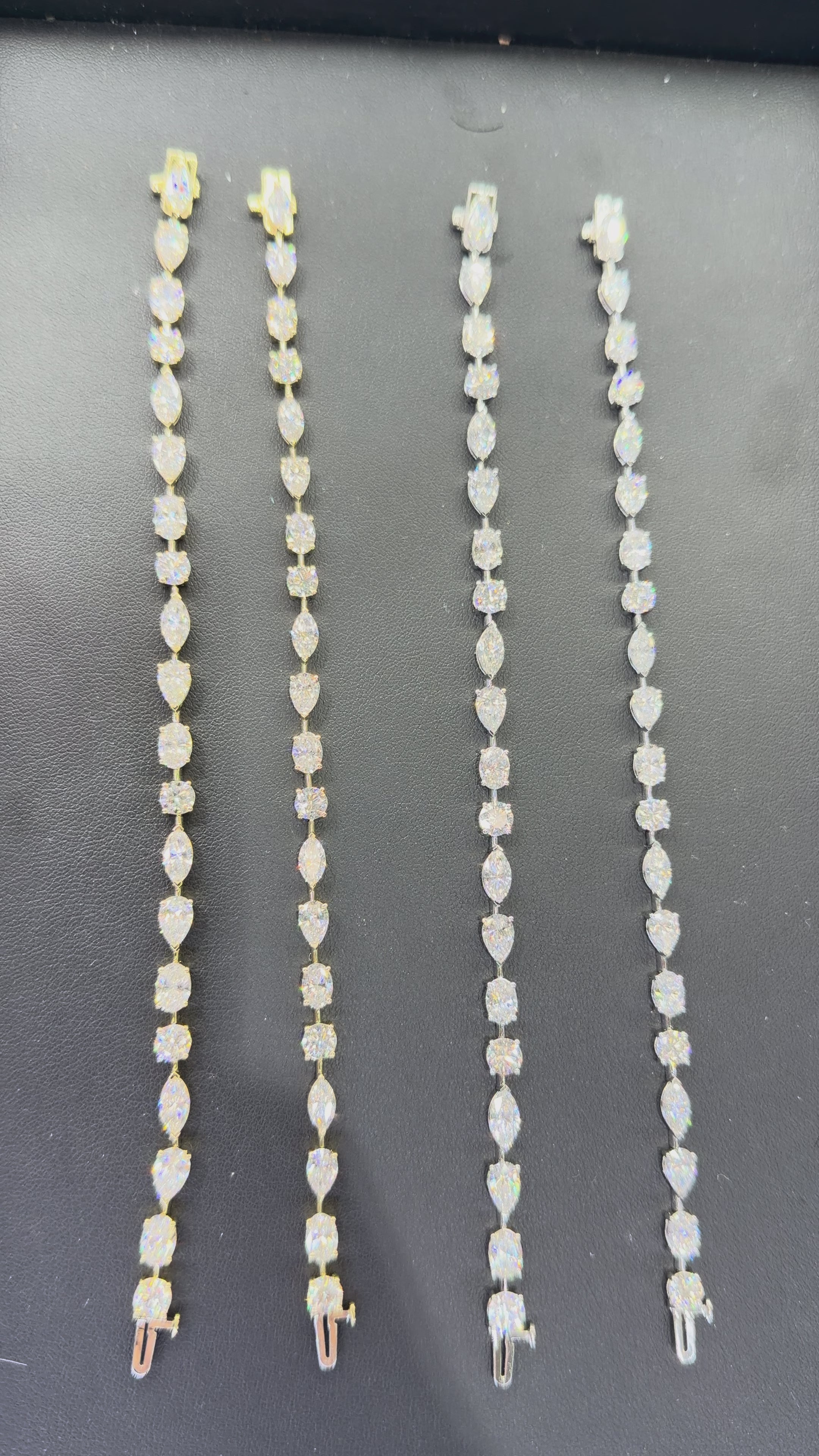 Mixed Shape Lab Grown Diamond Tennis Bracelet