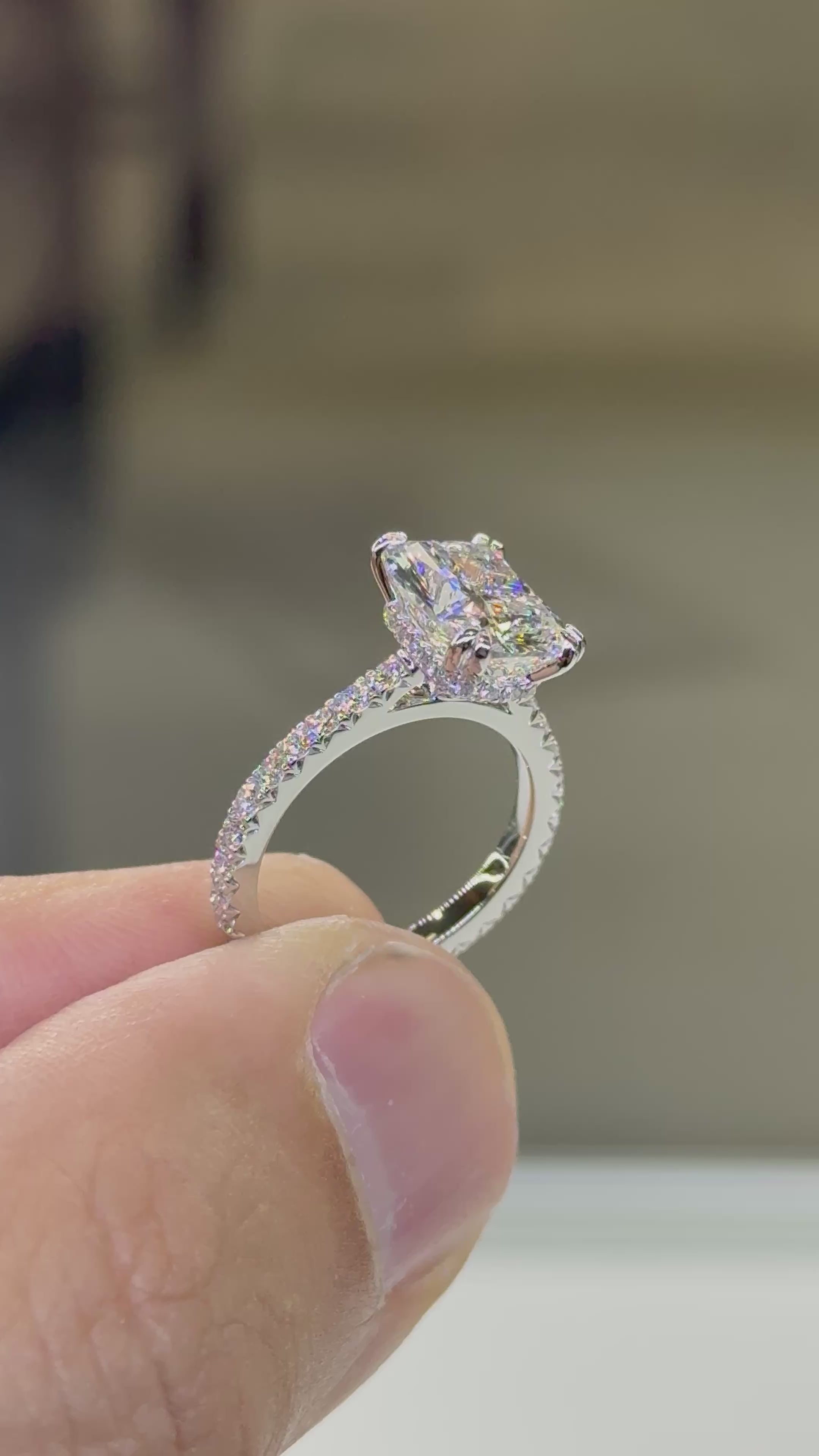 Cushion Cut Cathedral Design