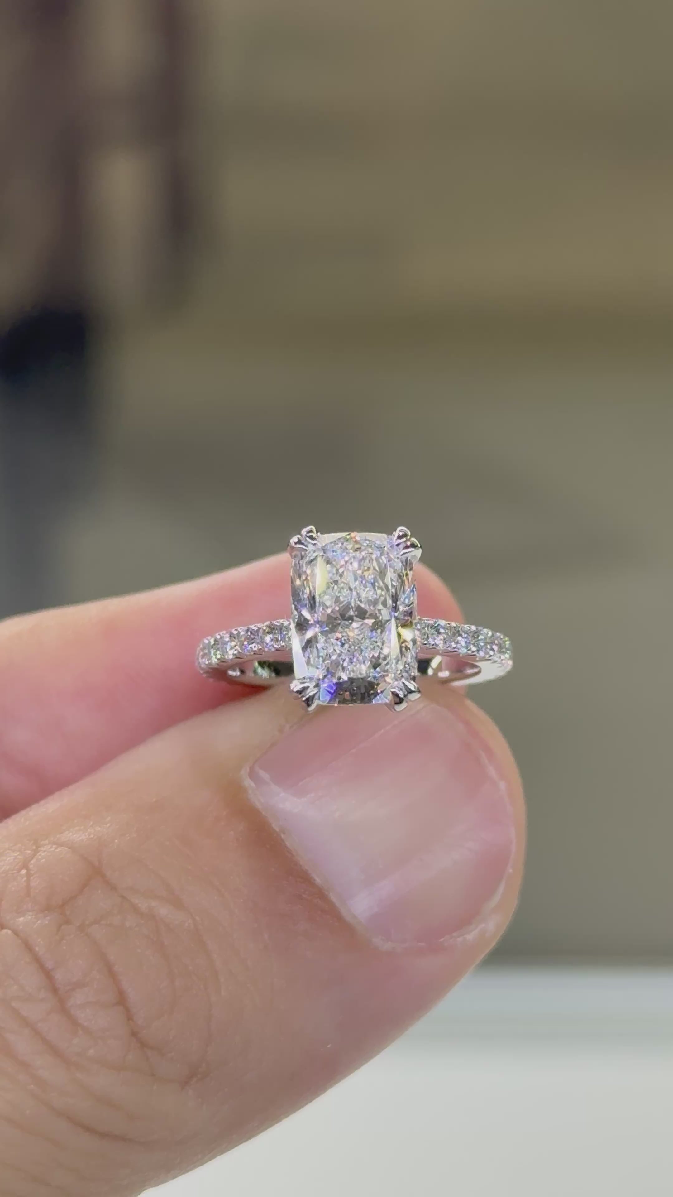 Cushion Cut Cathedral Design